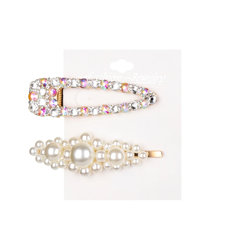 Модные заколки для волос с жемчугом для женщин, заколки для волос для ...