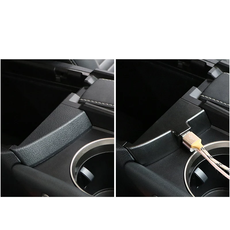  Lsrtw2017 para Lexus NX NX200 NX300 NX300h Reposabrazos de coche cargador USB Accesorios de moldura