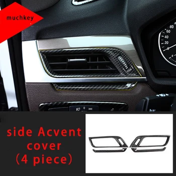 

For BMW X1 F48 2016-2019 carbon fiber side Ac vent cover molding trim 4pcs