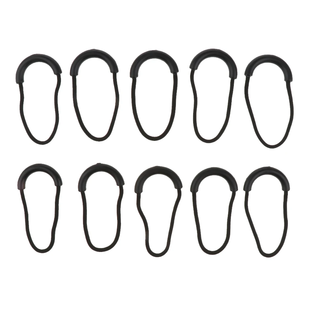 10 Pcs Strong Thick Zipper Pull Cord Zipper Puller Ends Lock for Clothing Apparel Accessory