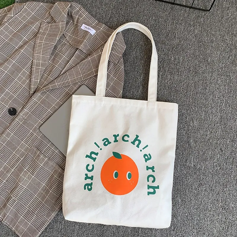 College Style Canvas Bag Women's Single Shoulder Handbag Japanese Harajuku Ins Student Bag Light and Large Capacity Ladies Bag