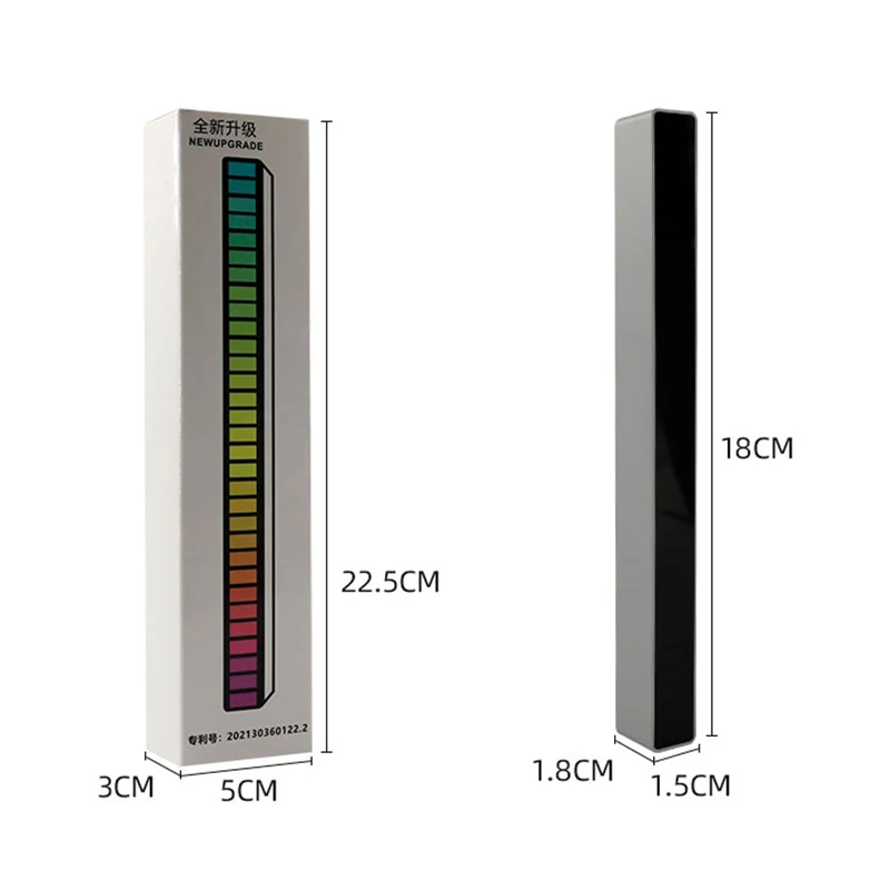 RGB Voice-Activated Pickup Rhythm Ambient Light Creative Colorful Sound APP Control Ambient Light With 32 Bit Music Car Desktop