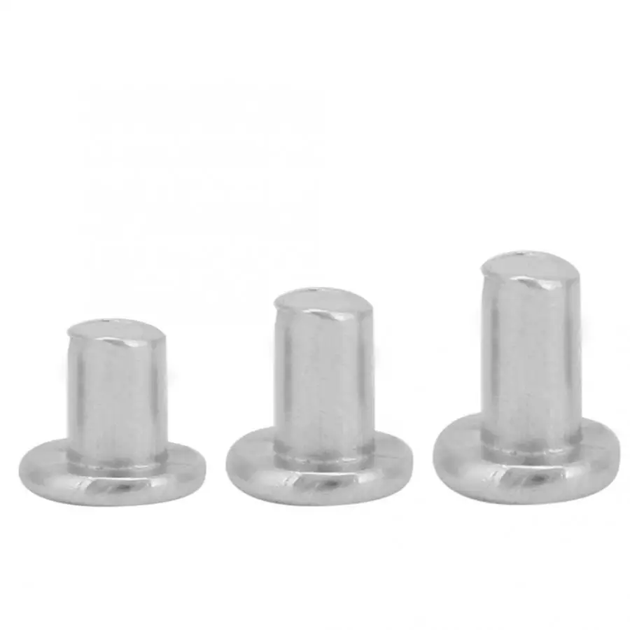 

Countersunk Rivets 100pcs M2.5*3/4/5mm Flat Head Aluminum Rivets Countersunk Solid Rivets Higher Mechanical Strength