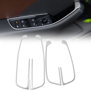 

For Audi A3 8V 2013-2020 Stainless Steel Car Door Window Armrest Cover Switch Button Panel Trim Frame