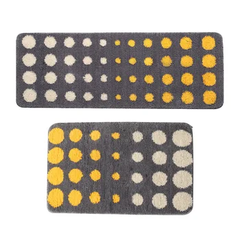 

2pcs Bedroom Kitchen Bathroom Water Absorbent Entrance Floor Rug Anti Slip Modern Hotel Oilproof Door Mat Home Carpet Soft