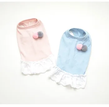 

Spring and Summer Newest Style Dog Clothes Pink Blue Colors Dresses for Dogs Pet Clothes for Small Dog Pet Skirt