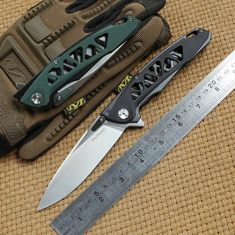 Складной нож Nimoknives yggdrail Flipper рукоятка из G10 лезвие 440с для мячей кемпинга охоты
