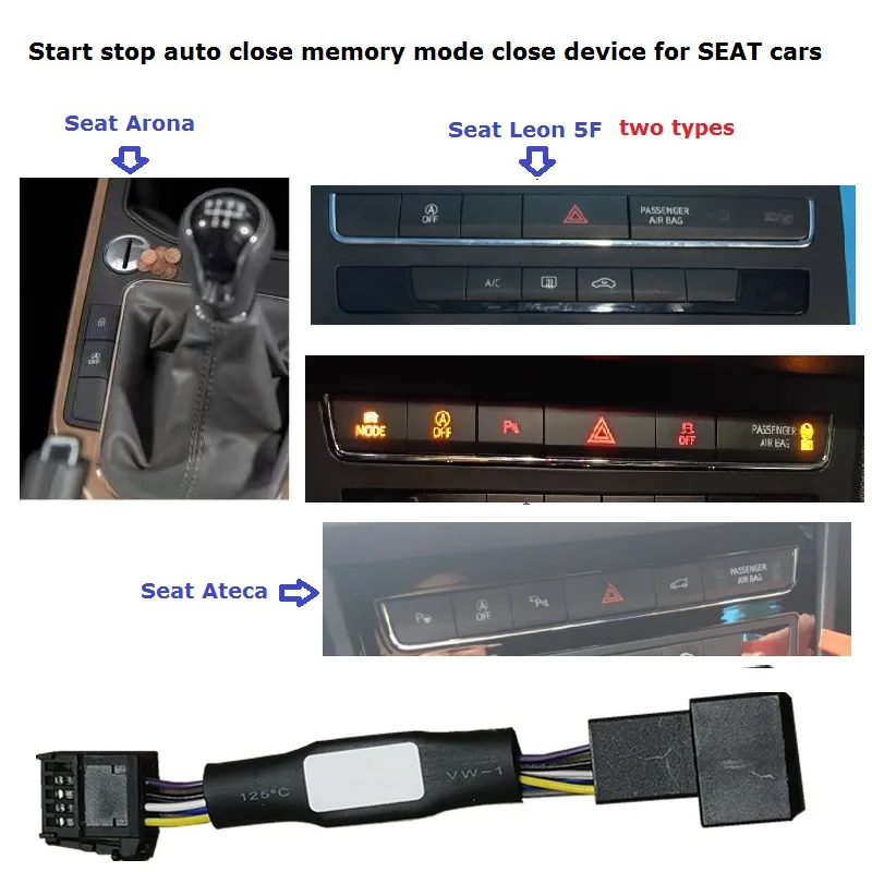 For Seat Leon 5F/Seat Arona/Sear Ateca Automatic start / stop of treasure default closer memory mode | Автомобили и мотоциклы