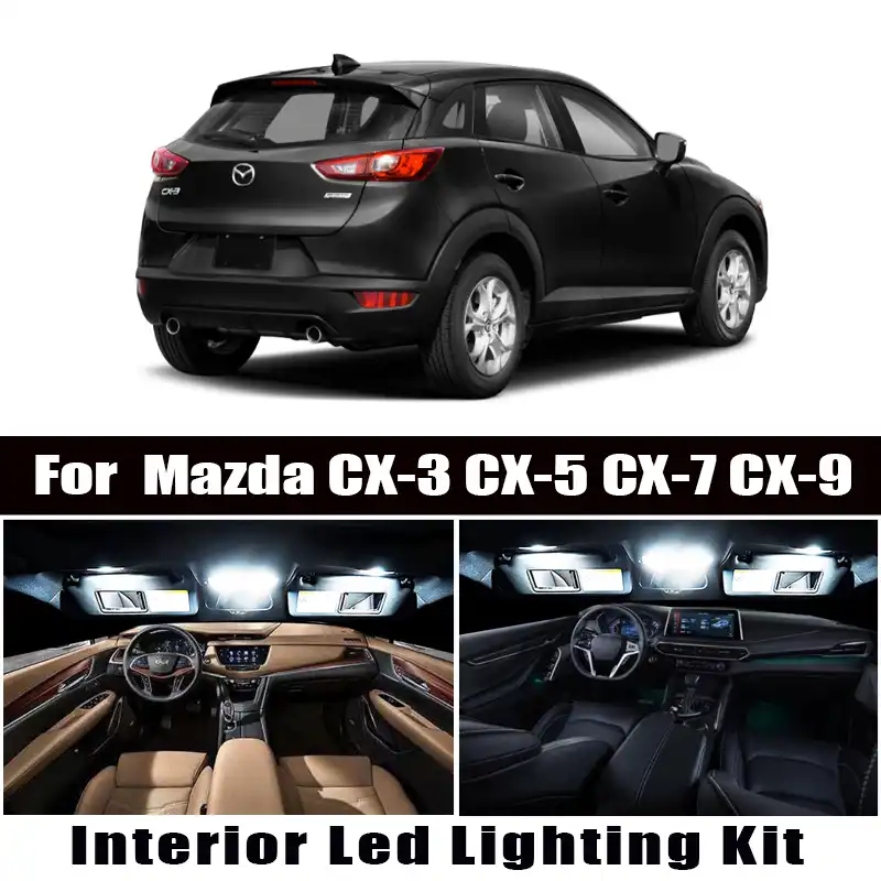 Canbus For Mazda Cx 3 Cx 5 Cx 7 Cx 9 Cx3 Cx5 Cx7 Cx9 Vehicle Led Interior Dome Map Light License Plate Light Accessories Signal Lamp Aliexpress