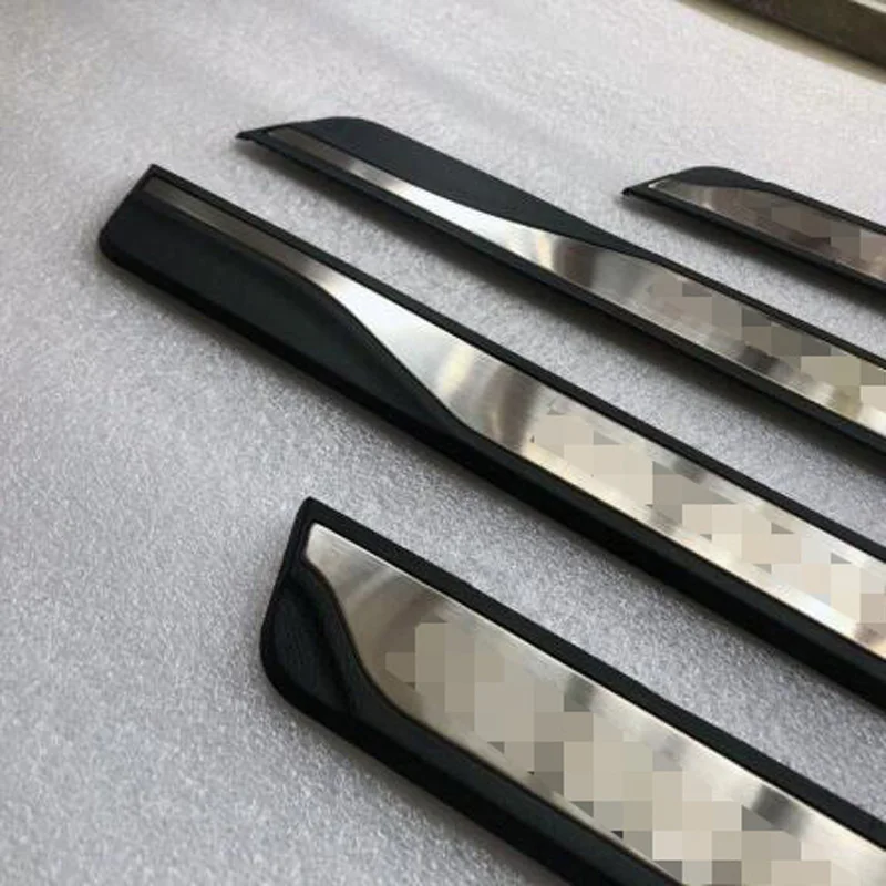 Для Kia Stonic Накладка на порог, полоски на педали, металлическая пластиковая накладка, аксессуары для стайлинга автомобилей, 4 шт