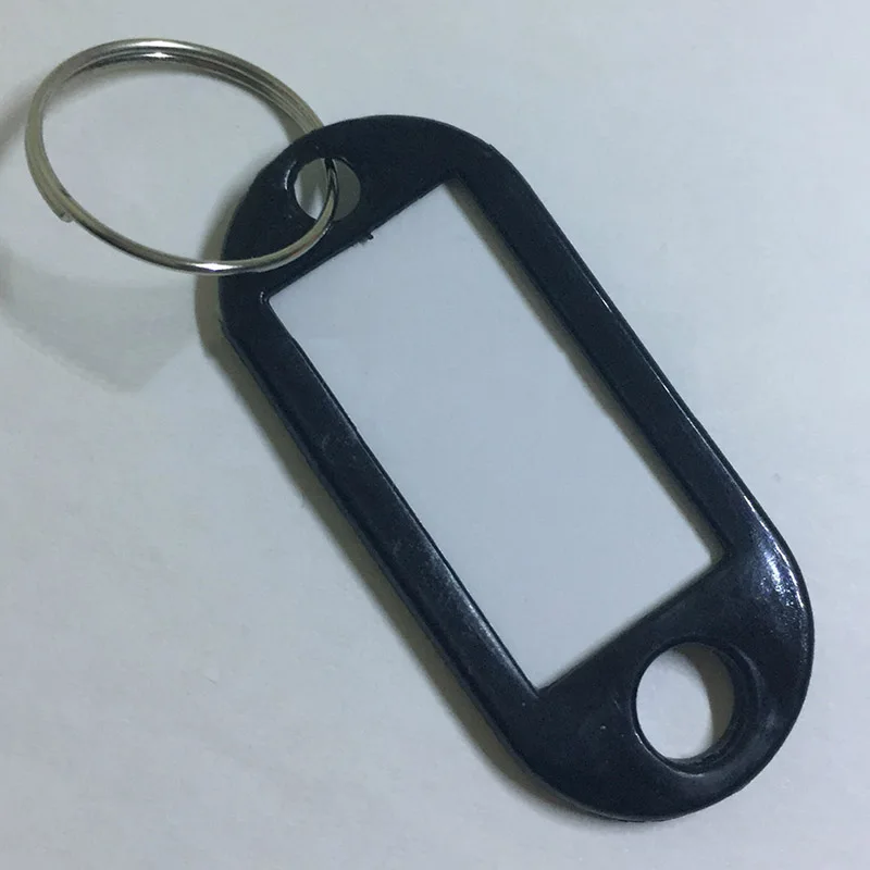 30 шт. пластиковые пользовательские сплит кольцо ID Ключевые Метки этикетки ключи цепочки Ключи Кольца пронумерованные имя весы для багажа бирки