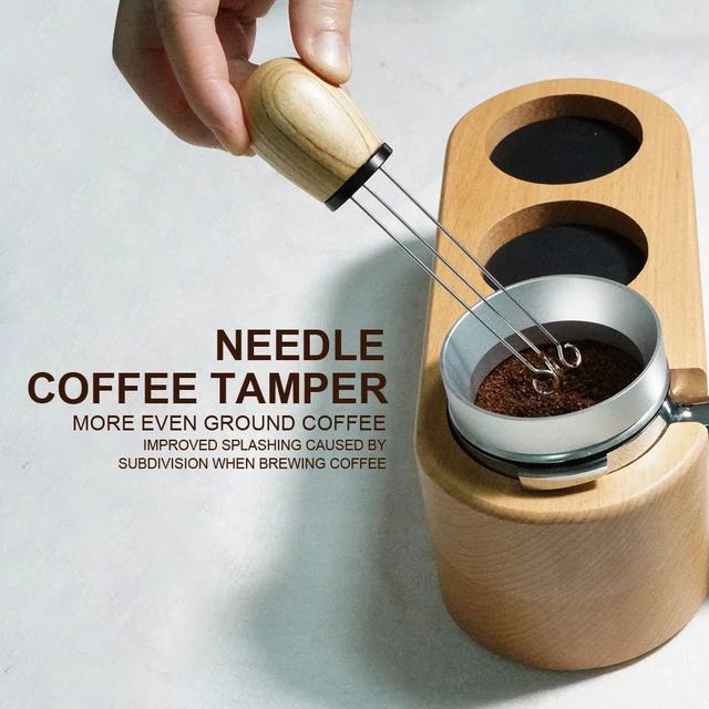 51/53/58MM Coffee Tamping Needle Espresso Powder Mixer Distributor, leveler  Coffee Handle Powder Dispenser - AliExpress