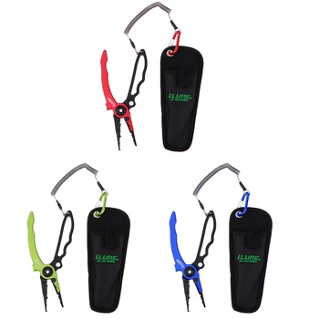 

Aluminum Fishing Pliers Braid Cutters Split Ring Accessory Hook Remover Fish Grippers with Sheath and Lanyard