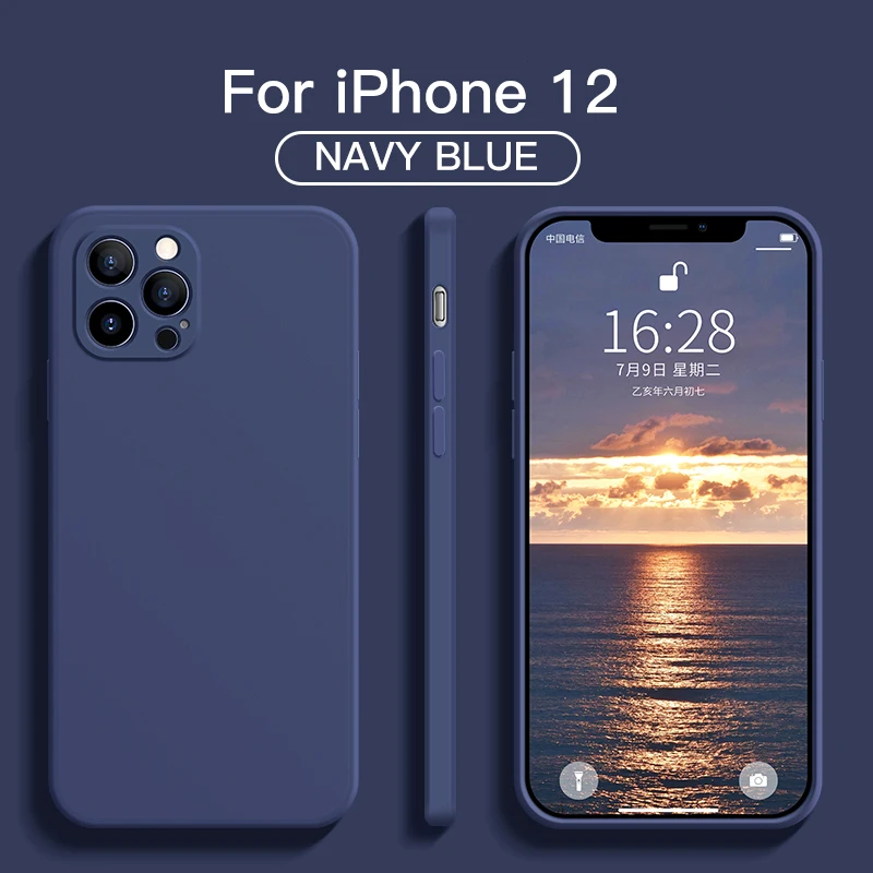 Premium Liquid Silicone Shockproof Soft Case - Luxurious Protection and Style