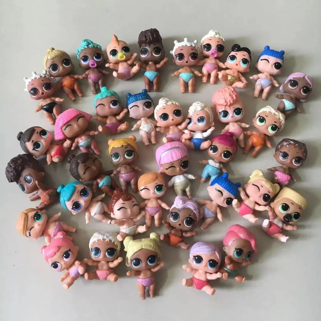 Al azar 5/10 Uds L O L ¡Sorpresa! Muñecas de Little Sister para niños y niñas, muñecos de 4cm con LOLs de colores cambiantes de LIL Sister