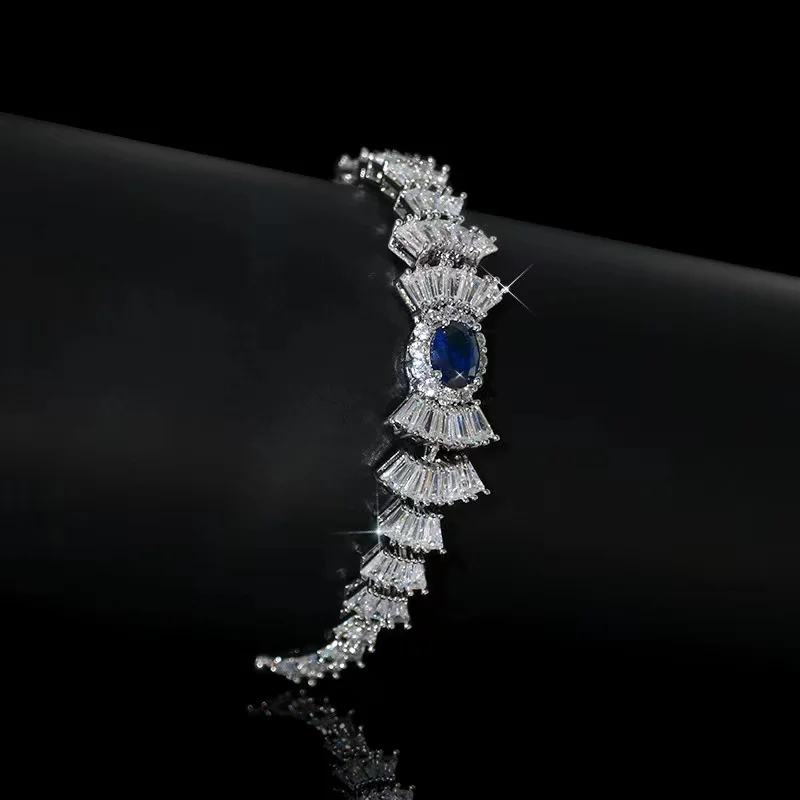 EYER Luxury Trendy Saudi Arabia AAA Cubic Zircon Bangle Gold Bracelet For Women Wedding Engagement браслет винтажный стиль 2021