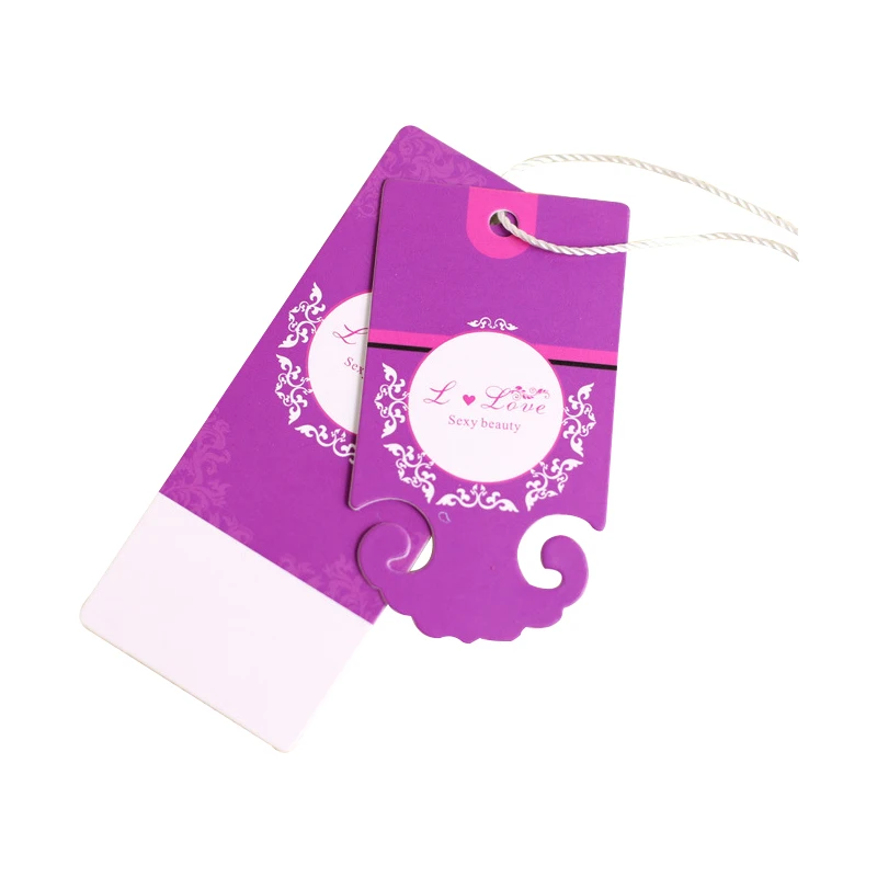 

Free Design & Free Shipping 500Pcs/Lot Custom Brand Logo Paper Hang Tags For Clothing Swing Fabric Tag For Clothes Price