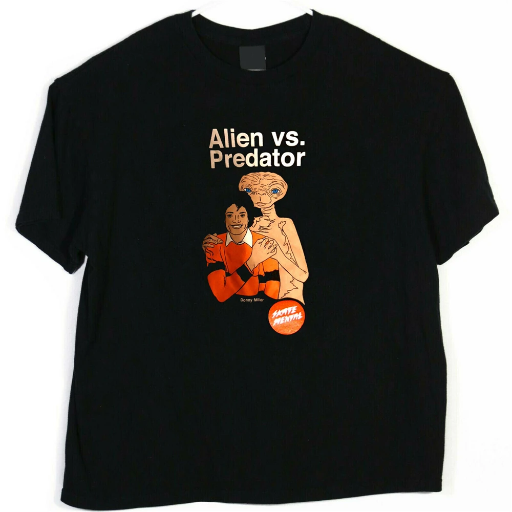 Винтаж Alien Vs Predator Майкл Джексон скейт ментальная рубашка размер S слишком Xxl