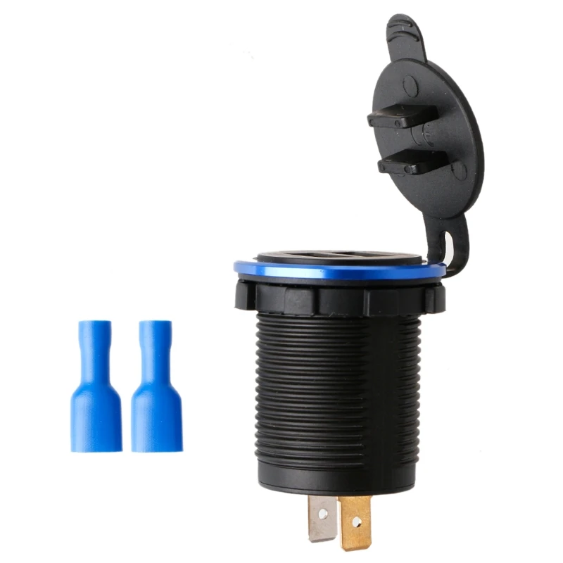 12-24V двойной USB автомобильный прикуриватель 4.2A светодиодный вольтметр с цифровым дисплеем
