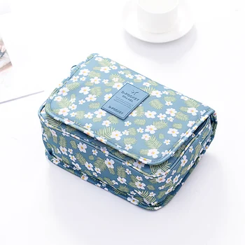 

Portable Storage Bag Large Cosmetic Organizer Slider Zipper Reclosable Makeup Brush Pockets Matte Travel Waterproof Bag KK60SN