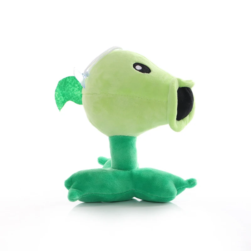 Plants vs Zombies Peashooter Stuffed Plush Toys 15cm PVZ Plants Peashooter Split Pea Plush Soft Toy Doll for Children Kids Gifts