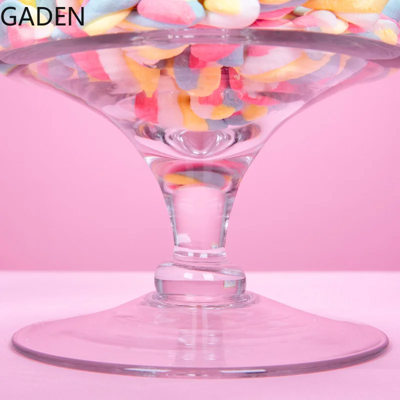 Glass Candy Jar with Lid Crystal Candy Box Household Wedding Box Transparent Cute Glass Sugar Bowl Wedding Decoration