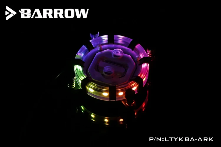 Reviews  Barrow LTYKBA-ARK for AM4/AM3 LRC RGB v2 Aurora Limited Edition CPU waterblock 0.4MM microcutting m