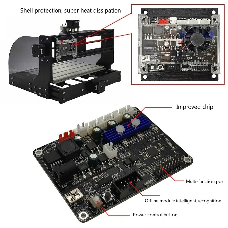 CNC 3018 PRO лазерный гравированное дерево фрезерный станок с ЧПУ GRBL ER11 Хобби DIY гравировальный станок для дерева PCB ПВХ Мини CNC3018 гравер