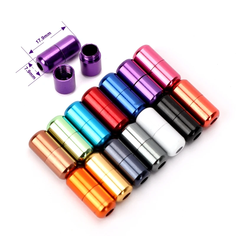 Aluminium Capsules Slot Gesp Voor Mannen En Vrouwen Kinderen Sneaker Kant Slot Kits Schoenveterslot 15 Kleur Accessoires Gesp