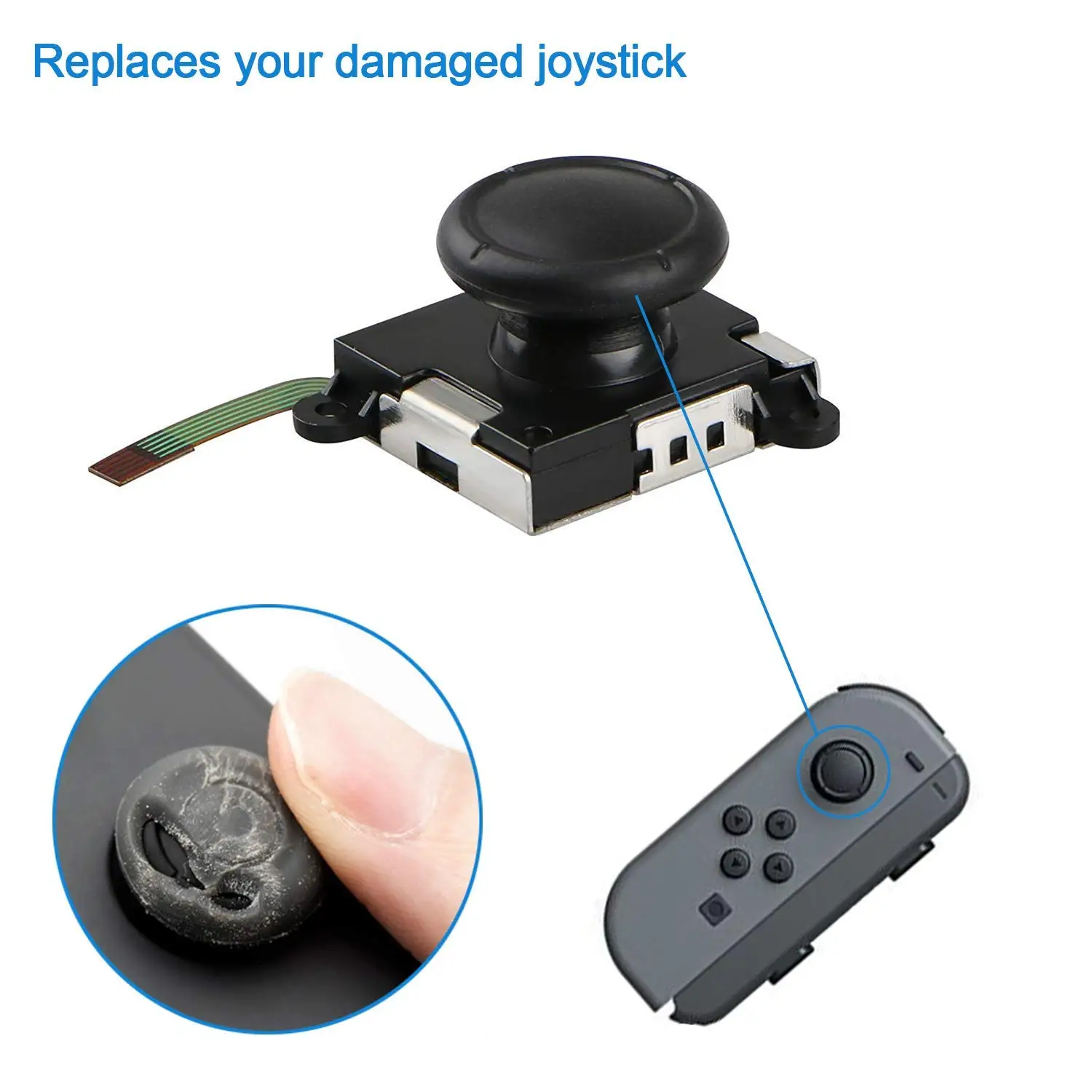 Данные лягушка 3D аналоговый геймпад Thumb палка для Kind переключатель NS Joy Con Joystic