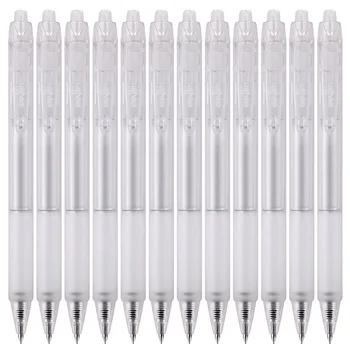 

Deli 12pcs press the gel pen, small fresh students use black 0.5mm bullet to press the pen