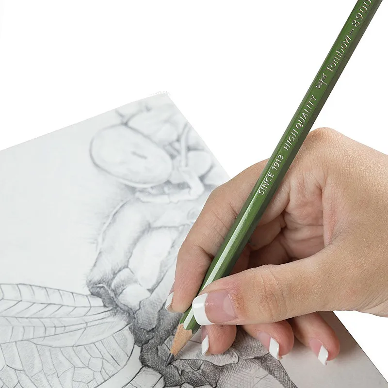 12 шт./кор. Tombow 8900 Рисование эскизов карандаша 2 H/H/2B/B/HB графит Эскиз Высокое качество Неломающийся грифель Япония товары для рукоделия