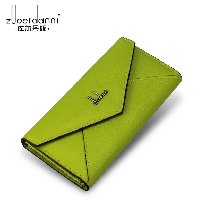 

Zor Dany New Style Women's Genuine Leather Envelope Clutch European And American Style WOMEN'S Long Wallet