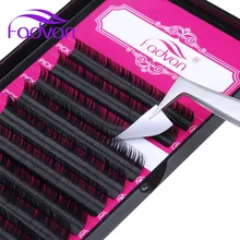 Fadvan Горячие супер мягкие 12 линий ресницы расширение для профессионального наращивания ресниц искусственные норковые ресницы для наращивания