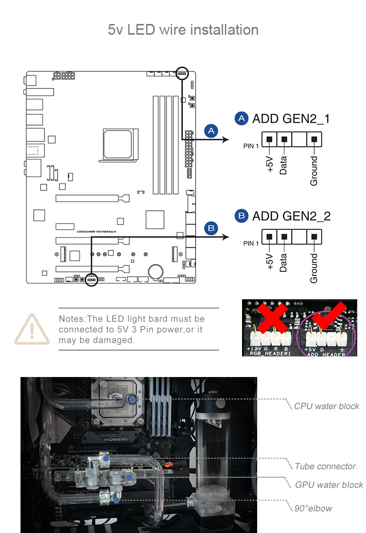 Syscooling cpu водоблок используется для Intel LGA1150 1151 1155 1156 2011 с поддержкой RGB 5 В