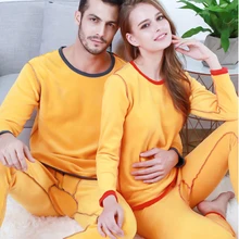 Новая зимняя одежда для детей от 2 шт./компл. плюс вельветовые подштанники для мальчиков и девочек, теплые Термальность нижнее белье Костюмы Для мужчин женские L-3XL Термальность костюм 159