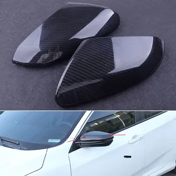 

beler 2pcs ABS Rear View Door Side Wing Mirror Cover Cap Trim Fit For Honda Civic Sedan Coupe Hatchback 2016 2017 2018