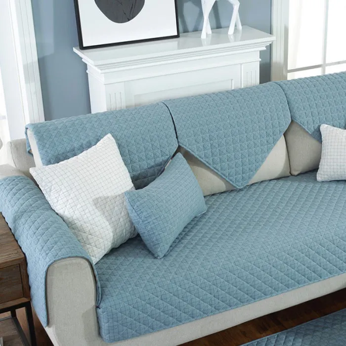 Стеганый диван Settee чехол сплошной Цвет Мягкая дышащая подушка чехол для домашних животных собак E2S
