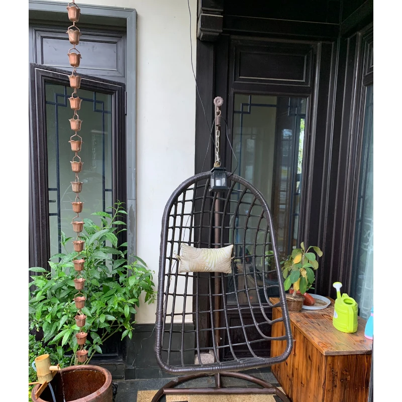 Copper Rain Bell Drainage Chain 2.6m