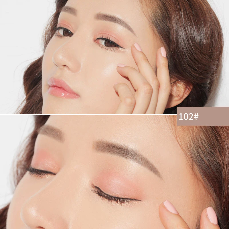 Double-headed Eyebrow Pencil Natural Color Smooth Texture Eyebrow Tattoo Dye Tint Pencil With Brush Korean Cosmetics TSLM1