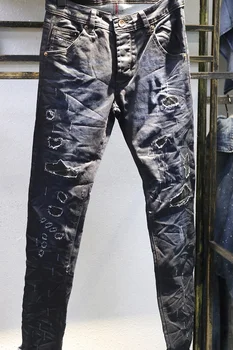 

Men high quality NEW diesel Designer Brand Jeans Stretch Slim Fit Pants For Men male denim jeans Designer Trousers D17