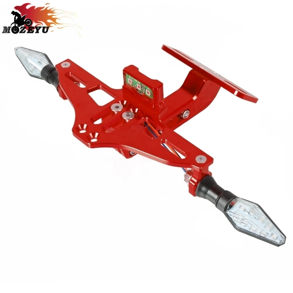Для HONDA FORZA Forza300 250 Forza125 мотоциклетные номерные знаки кронштейн держатель Регулируемый угол CBF1000 VF750S VFR750 VFR800/F