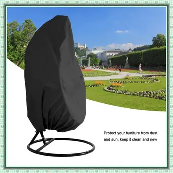 

New Garden Hanging Egg Swing Chair Dust Cover Water Proof Protector Universal Rattan Swing Cover Polyester Outdoor Furniture Set