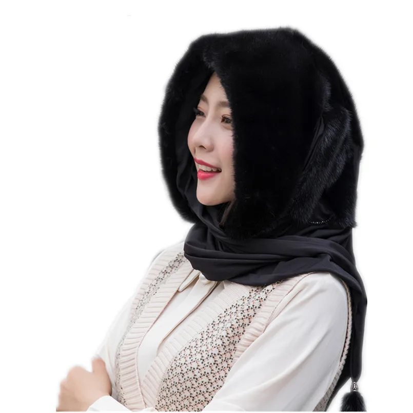 Рисунок 2 - Новая меховая шапка хиджаб из натурального