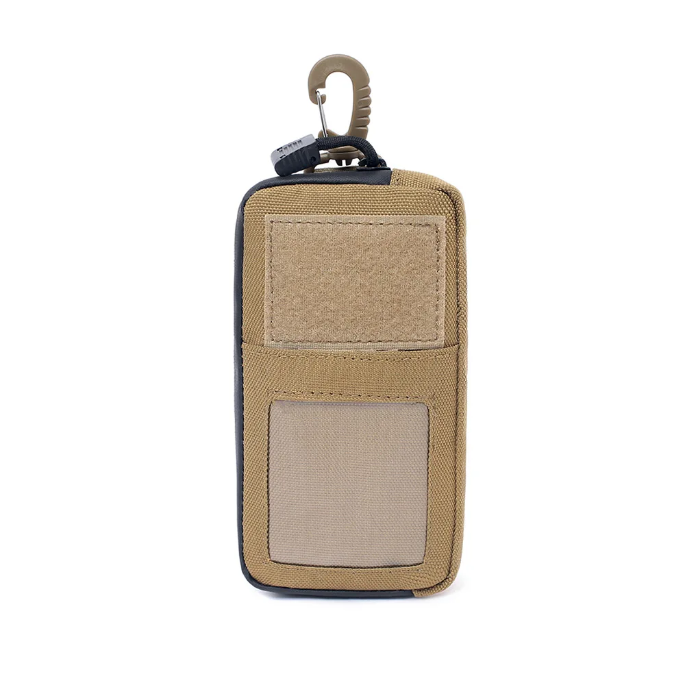 1000D Тактический кошелек с отделением для карт водонепроницаемый Molle сумка держатель для карточки-ключа Военная поясная сумка с карабином для кемпинга охоты