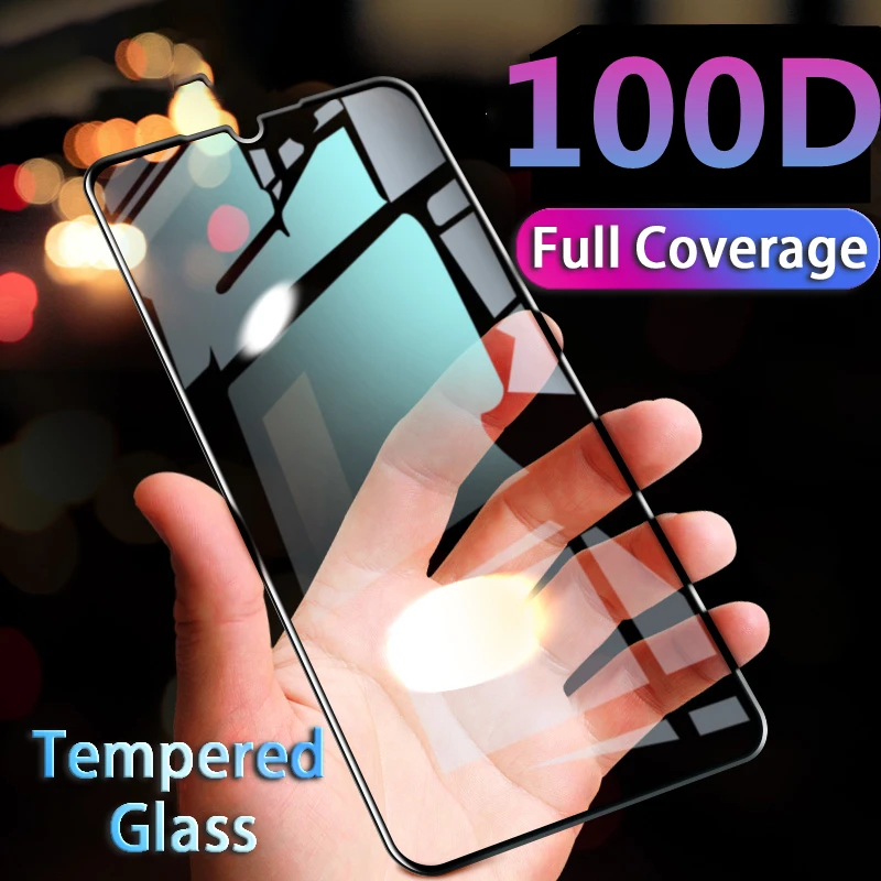 

100D Full Cover Screen Protector Glass on For Huawei P9 P10 P20 P30 Lite Black Tempered Glass For Huawei Nova 2S 3I 4E Hard Film
