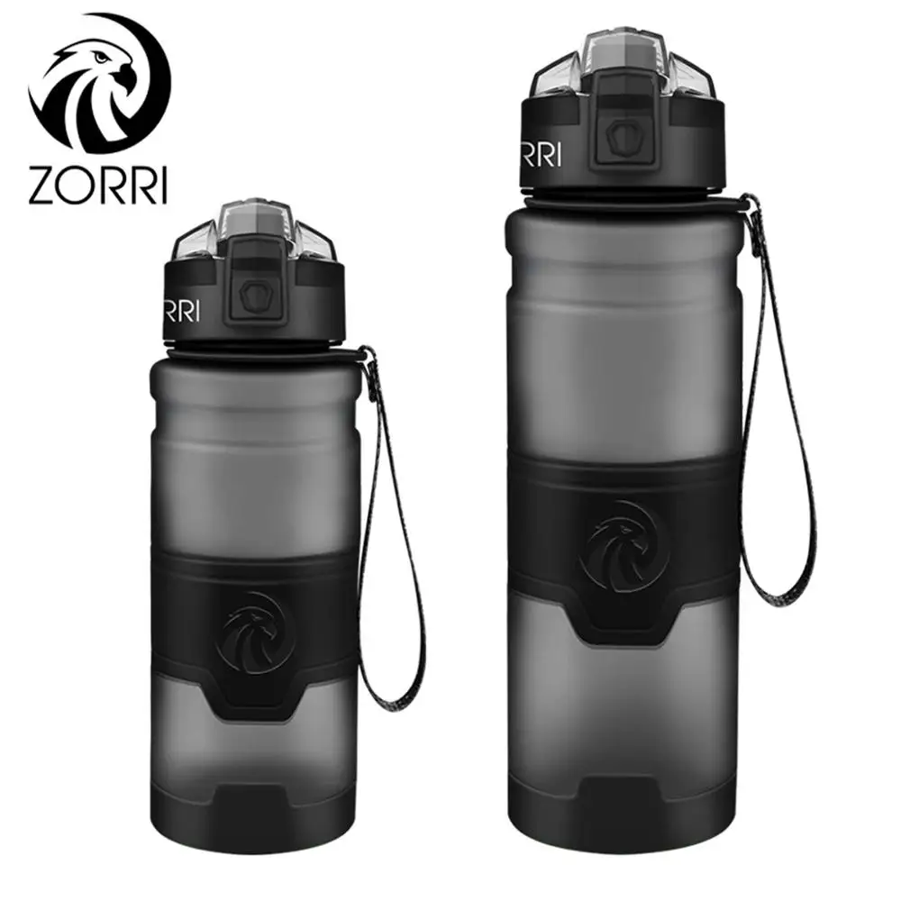 ZORRI бутылки для путешествий бутылка для воды agua con filtro протеиновый шейкер для путешествий Портативный Герметичная Бутылка из пластика и тритана BPA бесплатно