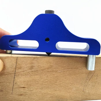 

Woodworking Center Finder Line Measuring Marking Gauge Scriber Aluminum Logging High Speed Steel Scriber Woodworking Tools