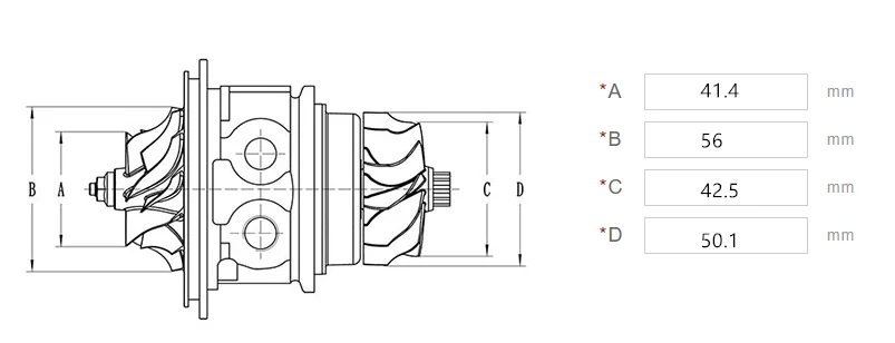 GT20 765326-5002 765326 для VW 5140 доставки MWM 4,08 TCE 3, 0L ротора 50,1*42,5