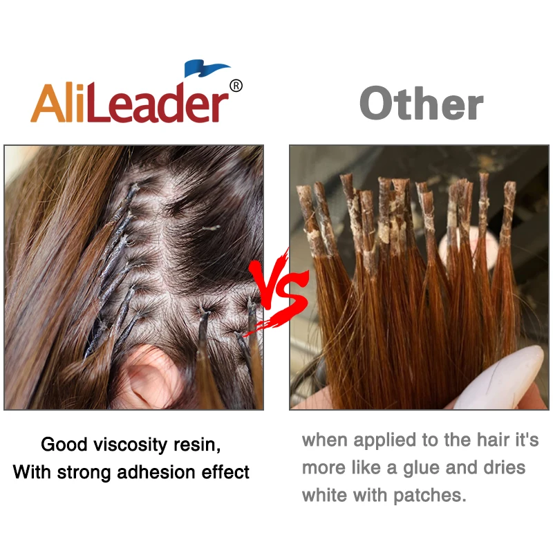 Hair Extension Glue Alileader 20/50/100G 100% ITALIAN Keratin Glue Bead/Granule/Grain White Brown Color Fors I Tip/U-Tip Hair Extension keratin glue,keratin grain